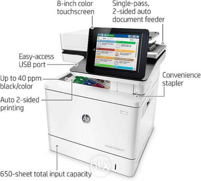 HP printer color LASERJET MFP M577 3