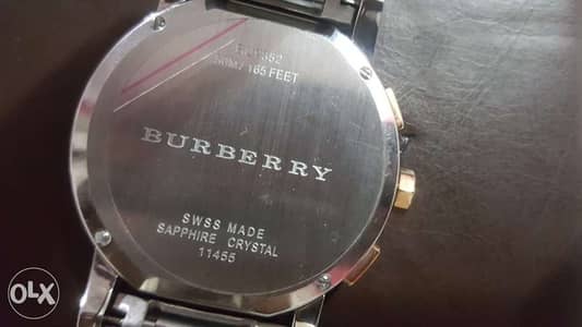 ساعة سويسري نوع burberry زيرو بالعلبة والكاتالوجات 6