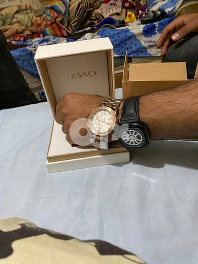Versace Mens Silver 45 mm Sport Tech Watch VERB00718 ساعة رجالي 1
