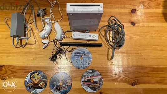 Wii Nintendo with 5 CD games 2