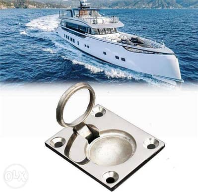 Boat Hatch Handle Stainless Steel - Pull Ring Latch Locker Flush 5