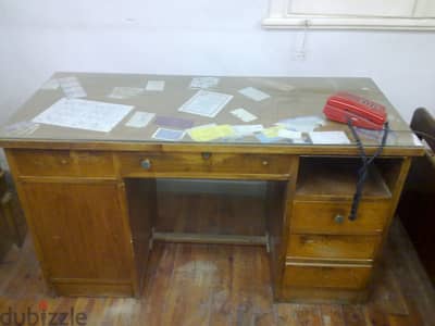 مكتب خشب زان 0