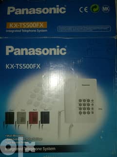 هاتف Panasonic ارضي بسلك متكامل TS500 لون ابيض 0